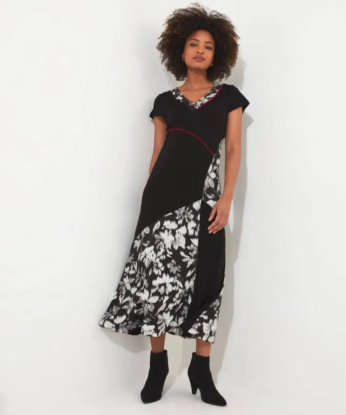 Joe Browns Dresses Women Spot The Difference Jersey Dress Black
