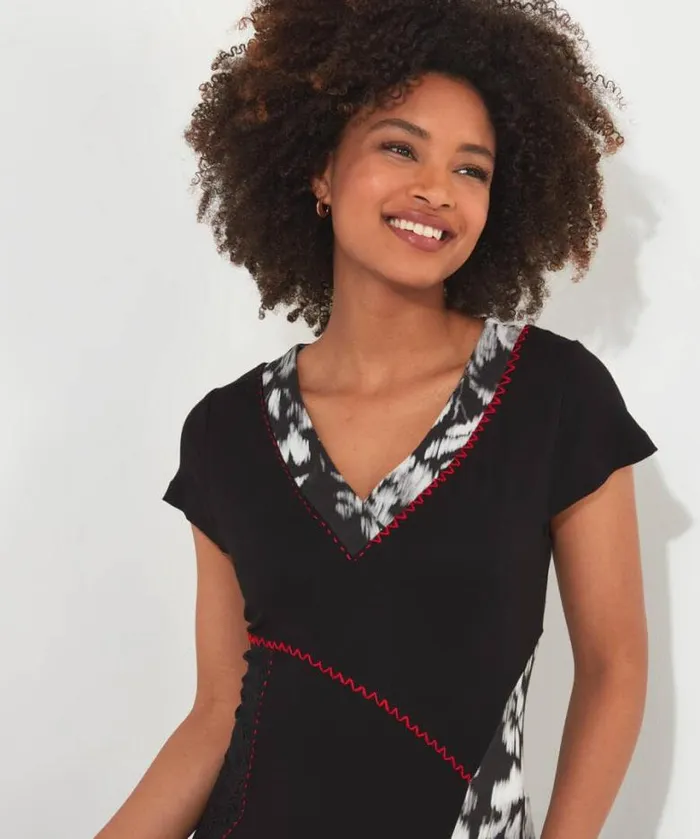Joe Browns Dresses Women Spot The Difference Jersey Dress Black Joe Browns Dresses Women Spot The Difference Jersey Dress Black