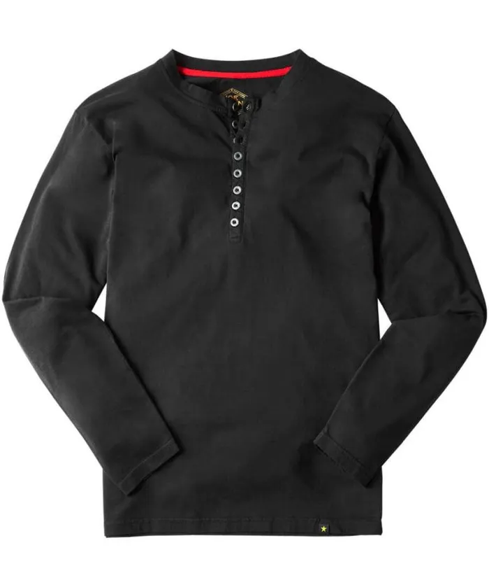 Joe Browns Henley Tops Men Distinctive Henley Black Joe Browns Henley Tops Men Distinctive Henley Black