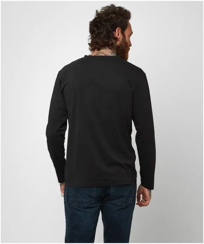 Joe Browns Henley Tops Men Distinctive Henley Black Joe Browns Henley Tops Men Distinctive Henley Black