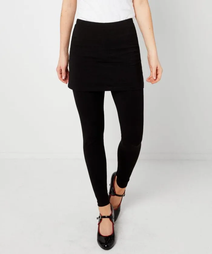Joe Browns Jeans and Trousers Women Essential 2 In 1 Leggings 8211 Black Black Joe Browns Jeans and Trousers Women Essential 2 In 1 Leggings 8211 Black Black