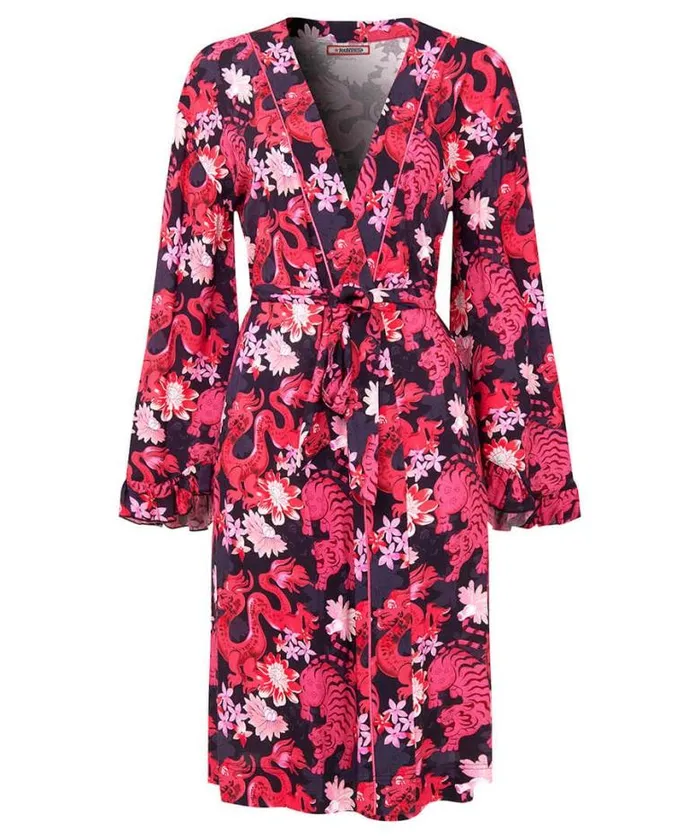 Joe Browns Loungewear and Pyjamas Women Daring Dragon Dressing Gown Pink Joe Browns Loungewear and Pyjamas Women Daring Dragon Dressing Gown Pink