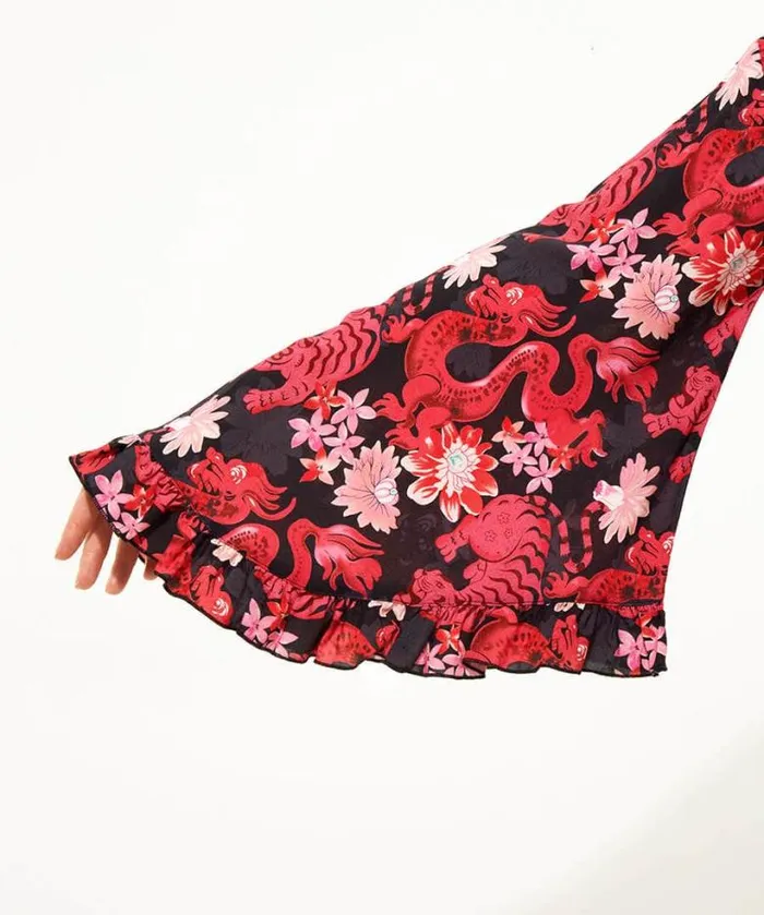 Joe Browns Loungewear and Pyjamas Women Daring Dragon Dressing Gown Pink Joe Browns Loungewear and Pyjamas Women Daring Dragon Dressing Gown Pink