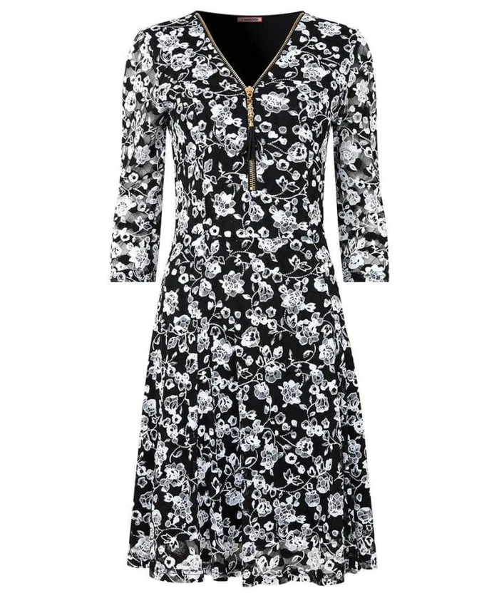 Joe Browns Petite Collection Women Favourite Zip Lace Dress Black Joe Browns Petite Collection Women Favourite Zip Lace Dress Black