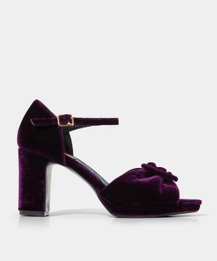 Joe Browns Shoes Sandals and Boots Women Leading Lady Velvet Shoe Purple Joe Browns Shoes Sandals and Boots Women Leading Lady Velvet Shoe Purple