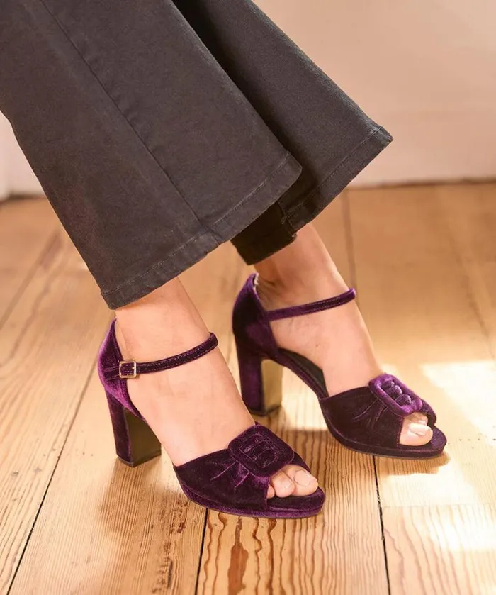 Joe Browns Shoes Sandals and Boots Women Leading Lady Velvet Shoe Purple Joe Browns Shoes Sandals and Boots Women Leading Lady Velvet Shoe Purple