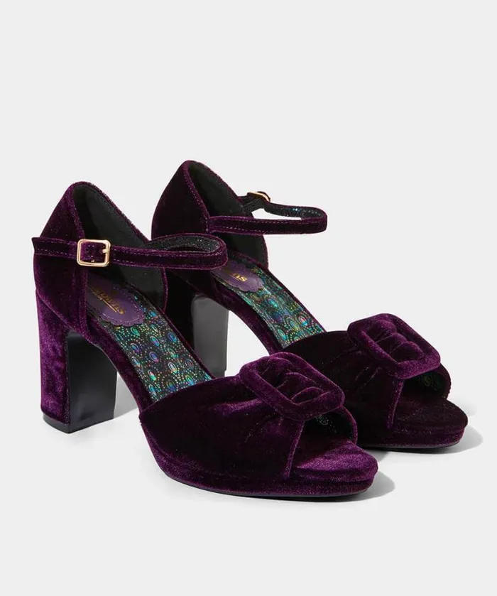 Joe Browns Shoes Sandals and Boots Women Leading Lady Velvet Shoe Purple Joe Browns Shoes Sandals and Boots Women Leading Lady Velvet Shoe Purple