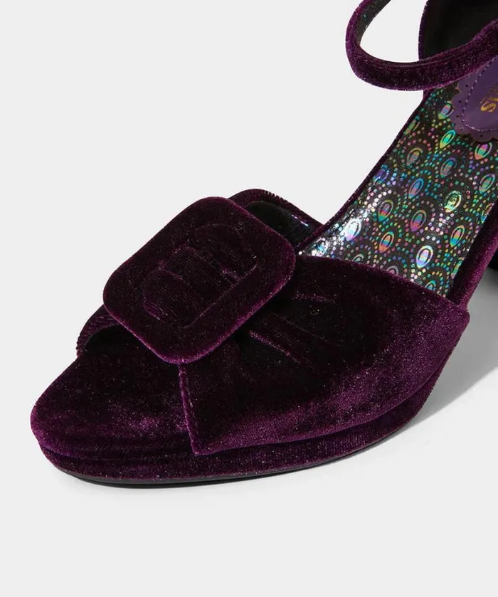 Joe Browns Shoes Sandals and Boots Women Leading Lady Velvet Shoe Purple Joe Browns Shoes Sandals and Boots Women Leading Lady Velvet Shoe Purple