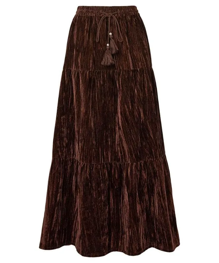 Joe Browns Skirts Women Remarkable Velour Tiered Skirt Purple Joe Browns Skirts Women Remarkable Velour Tiered Skirt Purple