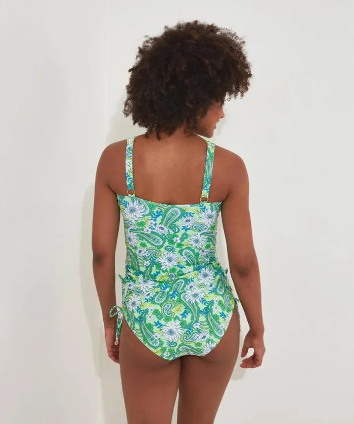 Joe Browns Swimwear Women Coconut Bay Tankini Top Green Multi Joe Browns Swimwear Women Coconut Bay Tankini Top Green Multi