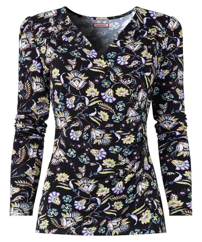 Joe Browns Tops Tunics and Blouses Women Aria Jersey Wrap Top Black Joe Browns Tops Tunics and Blouses Women Aria Jersey Wrap Top Black