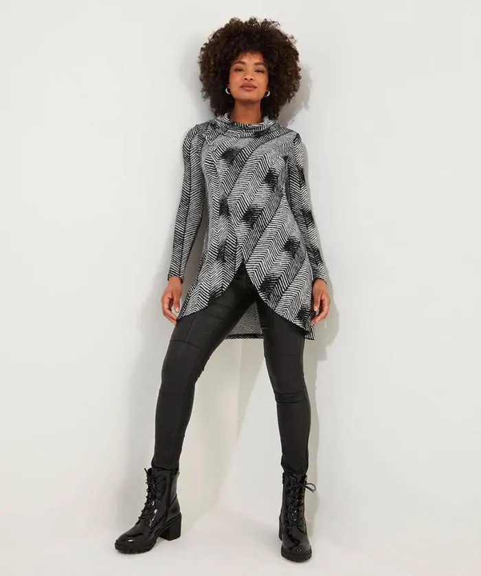 Joe Browns Tops Tunics and Blouses Women Everyday Cosy Tunic Grey Joe Browns Tops Tunics and Blouses Women Everyday Cosy Tunic Grey