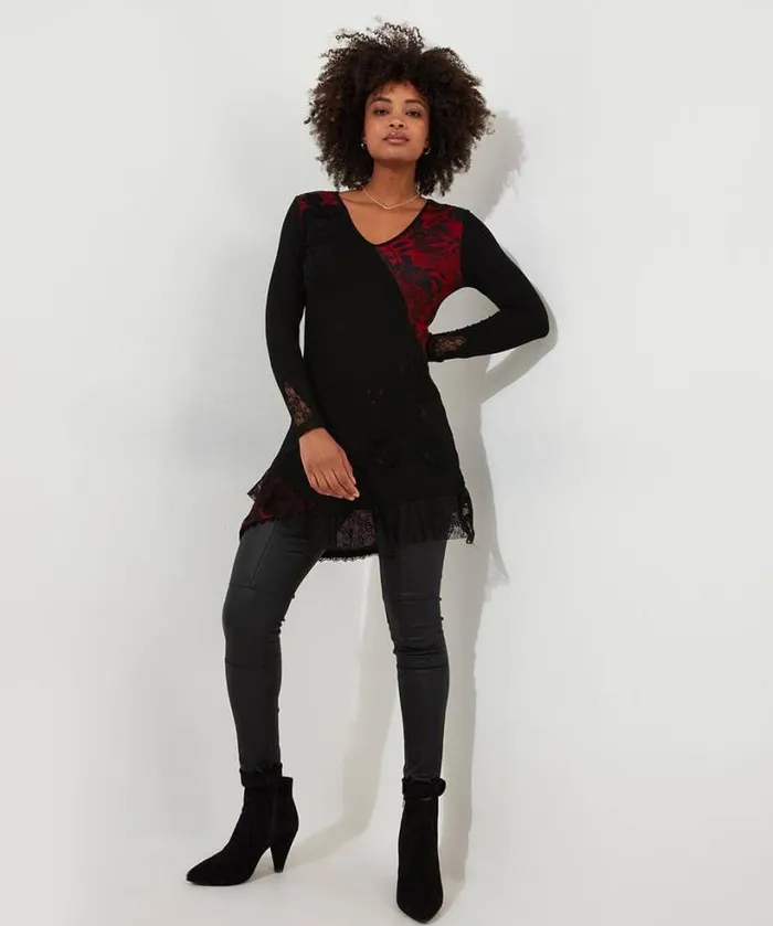 Joe Browns Tops Tunics and Blouses Women Joe039s Favourite Cutabout Jersey Tunic Black