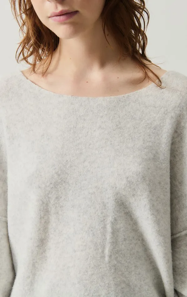 Jumper Damsville Heather Grey Women American Vintage Jumpers and Cardigans Jumper Damsville Heather Grey Women American Vintage Jumpers and Cardigans