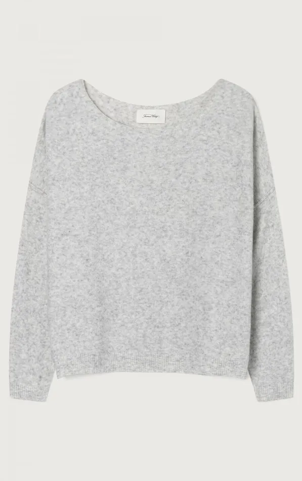 Jumper Damsville Heather Grey Women American Vintage Jumpers and Cardigans Jumper Damsville Heather Grey Women American Vintage Jumpers and Cardigans