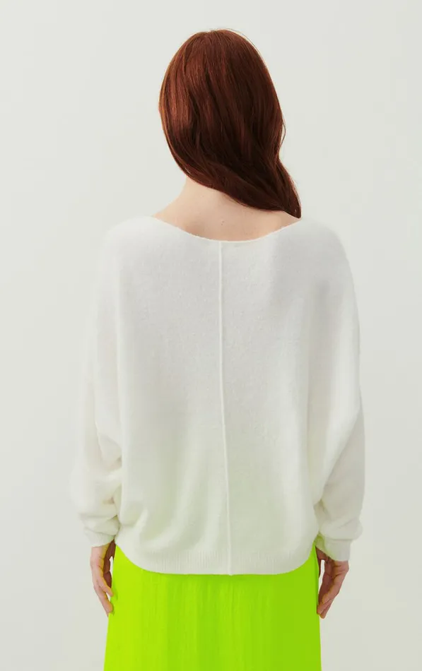 Jumper Damsville White Women American Vintage Jumpers and Cardigans Jumper Damsville White Women American Vintage Jumpers and Cardigans