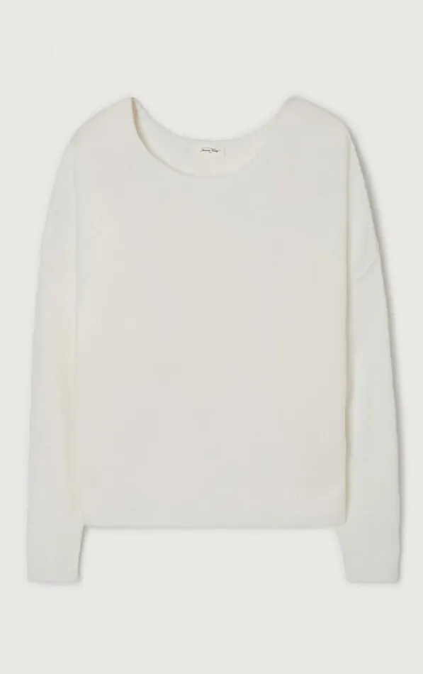 Jumper Damsville White Women American Vintage Jumpers and Cardigans Jumper Damsville White Women American Vintage Jumpers and Cardigans
