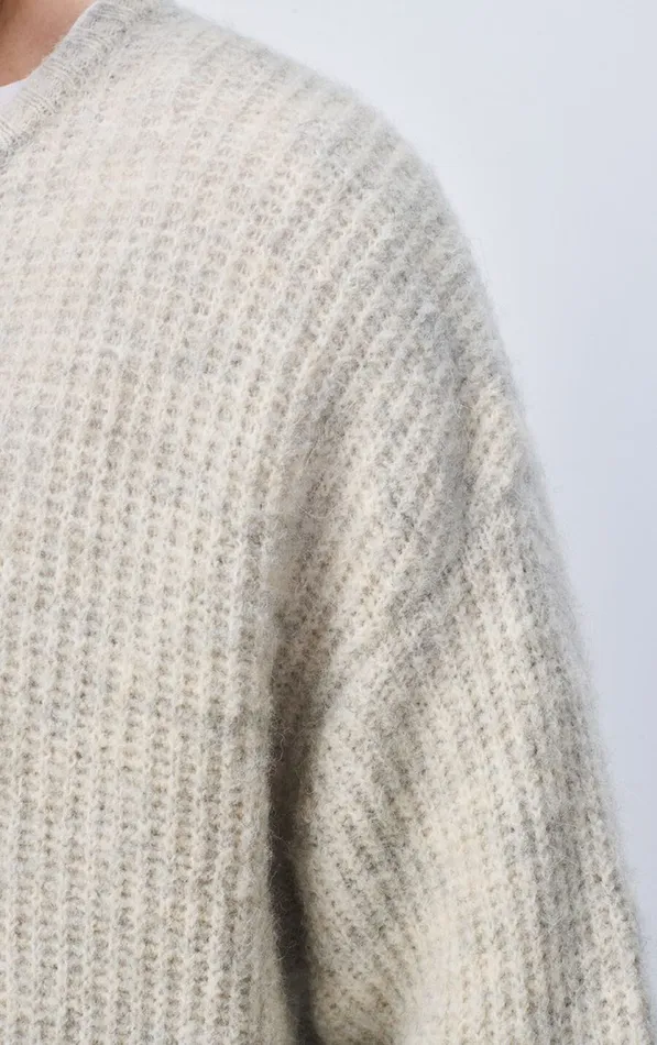 Jumper East Melange Powder Snow Men American Vintage Jumpers and Cardigans Jumper East Melange Powder Snow Men American Vintage Jumpers and Cardigans