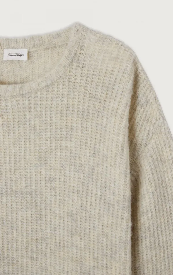 Jumper East Melange Powder Snow Men American Vintage Jumpers and Cardigans Jumper East Melange Powder Snow Men American Vintage Jumpers and Cardigans
