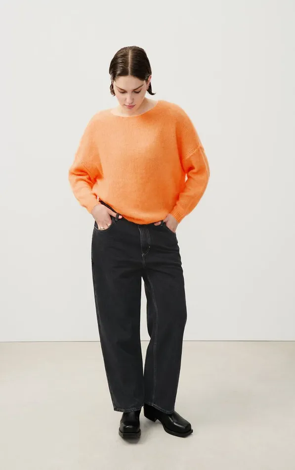 Jumper Yanbay Fluorescent Orange Women American Vintage Jumpers and Cardigans Jumper Yanbay Fluorescent Orange Women American Vintage Jumpers and Cardigans