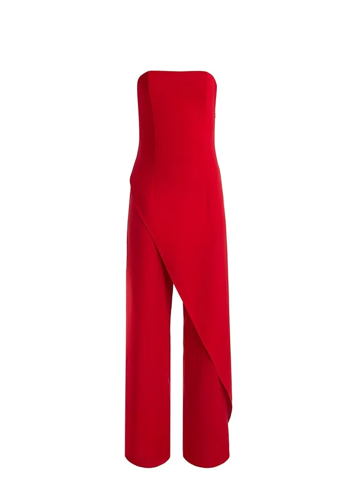 Jumpsuits Rompers Women Alice Olivia Alondra Jumpsuit Bright Ruby