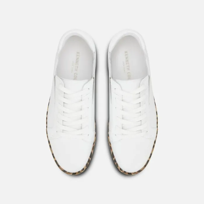 Kam Accent Leather Sneaker Whitenatural Women Kenneth Cole Sneakers
