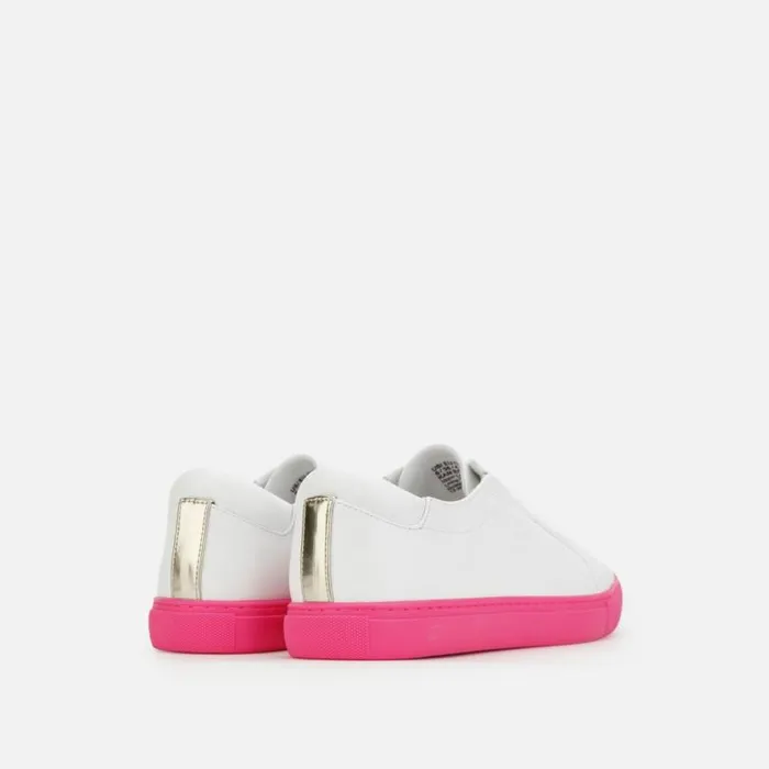 Kam Accent Leather Sneaker Whiteneon Pink Women Kenneth Cole Sneakers