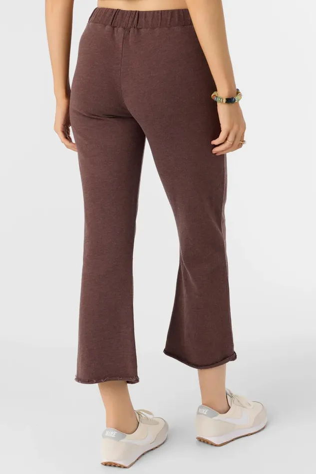 KARMA FRENCH TERRY CROPPED LOUNGE PANTS Chocolate Women O039NEILL Collections