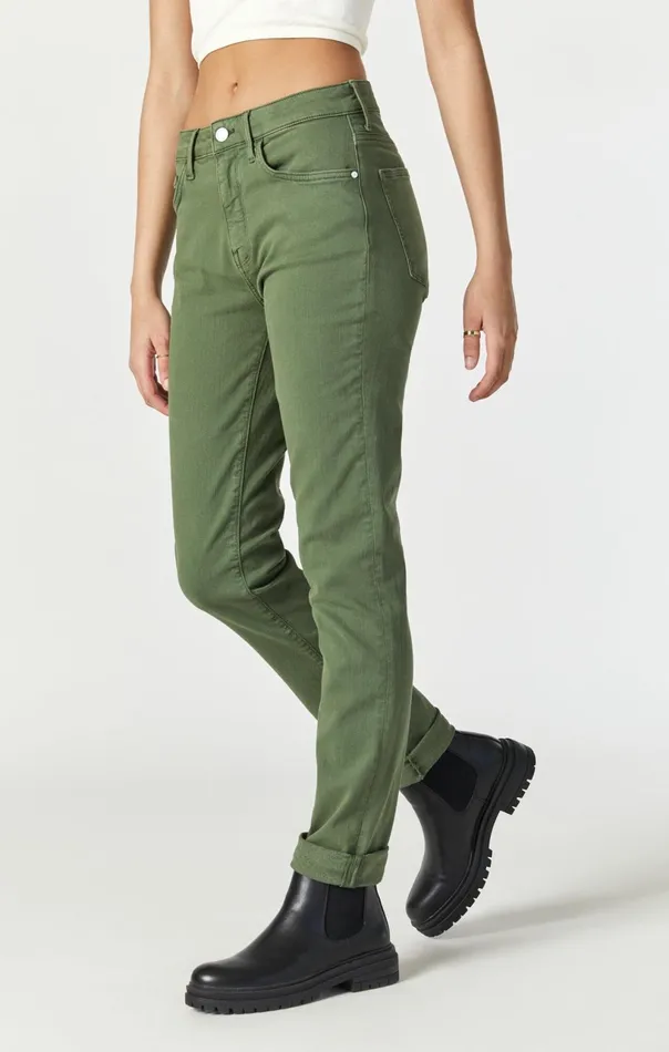 Kathleen Slim Boyfriend In Forest Green Feather Blue Women Mavi Jeans Denim Kathleen Slim Boyfriend In Forest Green Feather Blue Women Mavi Jeans Denim