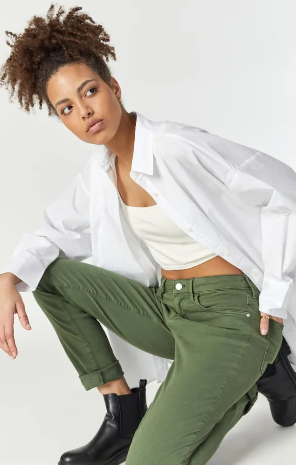 Kathleen Slim Boyfriend In Forest Green Feather Blue Women Mavi Jeans Denim Kathleen Slim Boyfriend In Forest Green Feather Blue Women Mavi Jeans Denim