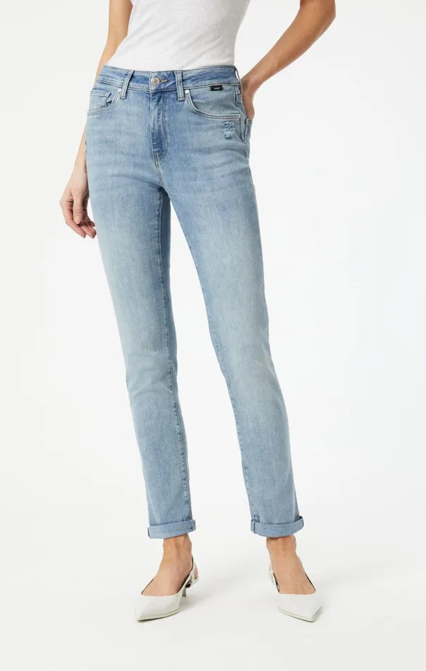 Kathleen Slim Boyfriend In Light Feather Blue Women Mavi Jeans Denim