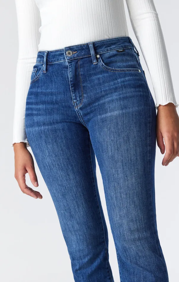 Kendra Straight Leg Jeans In Dark Brushed Feather Blue Women Mavi Jeans Denim Kendra Straight Leg Jeans In Dark Brushed Feather Blue Women Mavi Jeans Denim