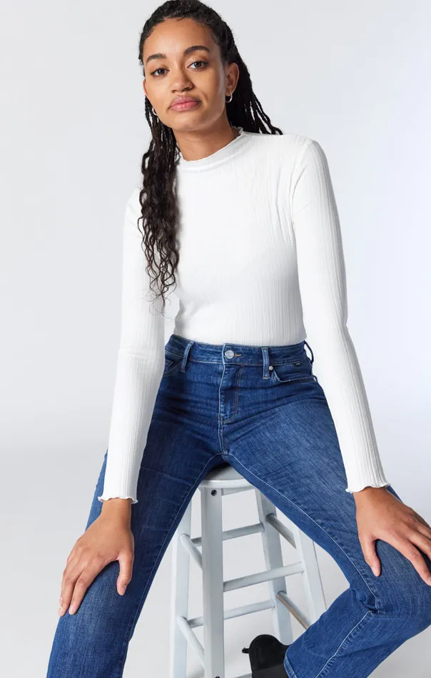 Kendra Straight Leg Jeans In Dark Brushed Feather Blue Women Mavi Jeans Denim Kendra Straight Leg Jeans In Dark Brushed Feather Blue Women Mavi Jeans Denim