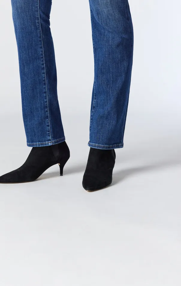 Kendra Straight Leg Jeans In Dark Brushed Feather Blue Women Mavi Jeans Denim Kendra Straight Leg Jeans In Dark Brushed Feather Blue Women Mavi Jeans Denim