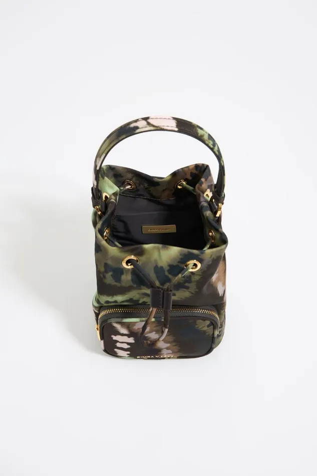 Khaki Nylon Lovecamu Bucket Bag Lovecamu Khaki Women Bimba Y Lola Mini Bags Khaki Nylon Lovecamu Bucket Bag Lovecamu Khaki Women Bimba Y Lola Mini Bags
