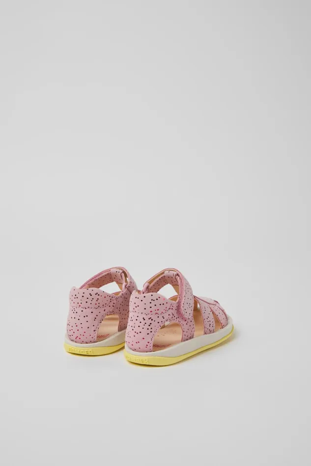 Kids Bicho Pink Nubuck Sandals For Kids Camper Sandals Kids Bicho Pink Nubuck Sandals For Kids Camper Sandals