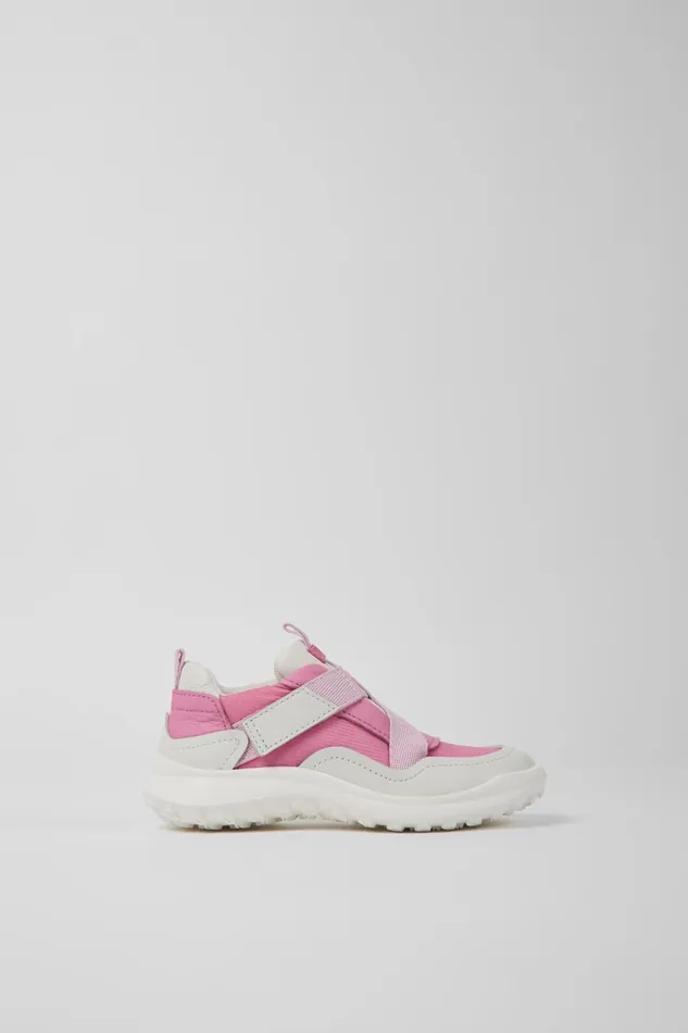 Kids CRCLR Pink Leather And Textile Sneakers For Kids Camper Sneakers Kids CRCLR Pink Leather And Textile Sneakers For Kids Camper Sneakers
