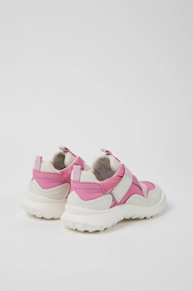 Kids CRCLR Pink Leather And Textile Sneakers For Kids Camper Sneakers Kids CRCLR Pink Leather And Textile Sneakers For Kids Camper Sneakers