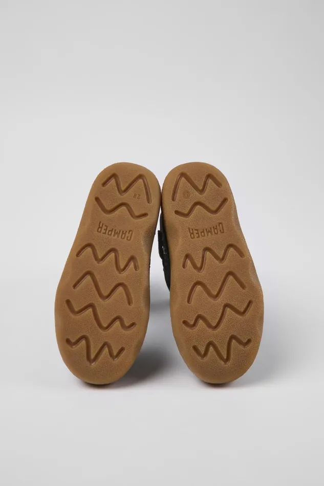 Kids Kiddo Black Nubuck Boots For Kids Camper Boots Kids Kiddo Black Nubuck Boots For Kids Camper Boots