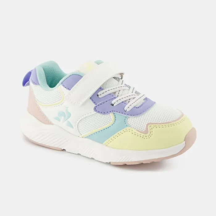 Kids Le Coq Sportif Kid CHAUSSURES ENFANT Shoes LCS RUNNER GIRL PS Kids Optical Whitepink