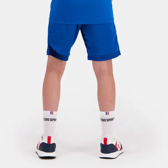 Kids Le Coq Sportif Shorts Performance Tennis Shorts Kids Lapis Blue
