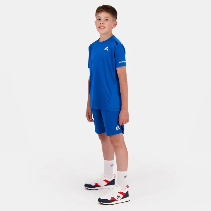 Kids Le Coq Sportif Shorts Performance Tennis Shorts Kids Lapis Blue