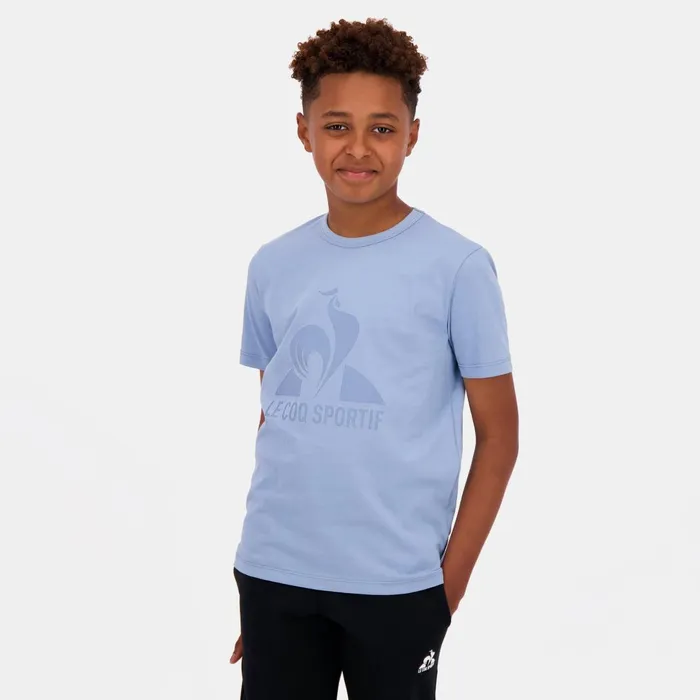 Kids Le Coq Sportif Tshirts Essentiels Tshirt Enfant Faded Denim