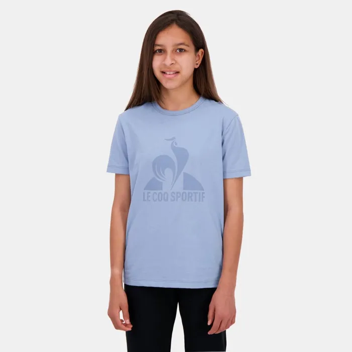 Kids Le Coq Sportif Tshirts Essentiels Tshirt Enfant Faded Denim