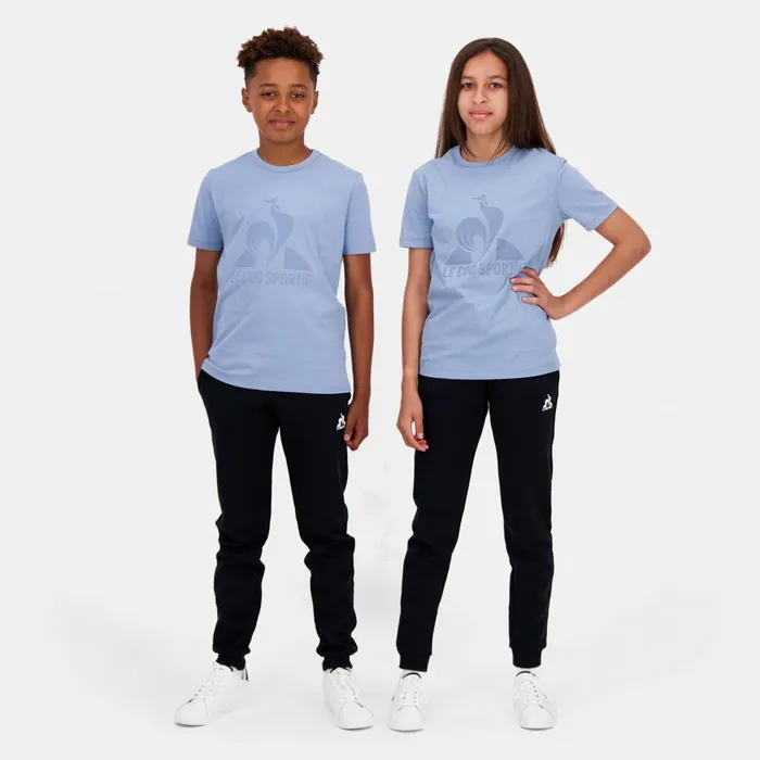 Kids Le Coq Sportif Tshirts Essentiels Tshirt Enfant Faded Denim