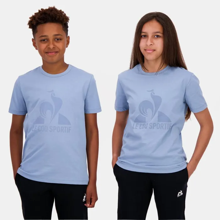 Kids Le Coq Sportif Tshirts Essentiels Tshirt Enfant Faded Denim