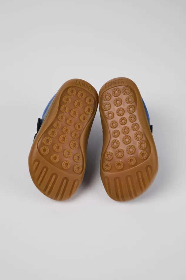 Kids Peu Blue Leather Sneaker Camper Sneakers Kids Peu Blue Leather Sneaker Camper Sneakers