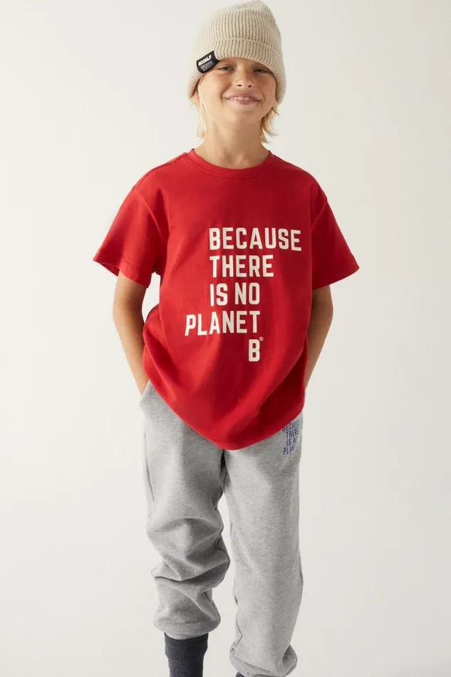 Kids Red Because TShirt Ecoalf TShirts