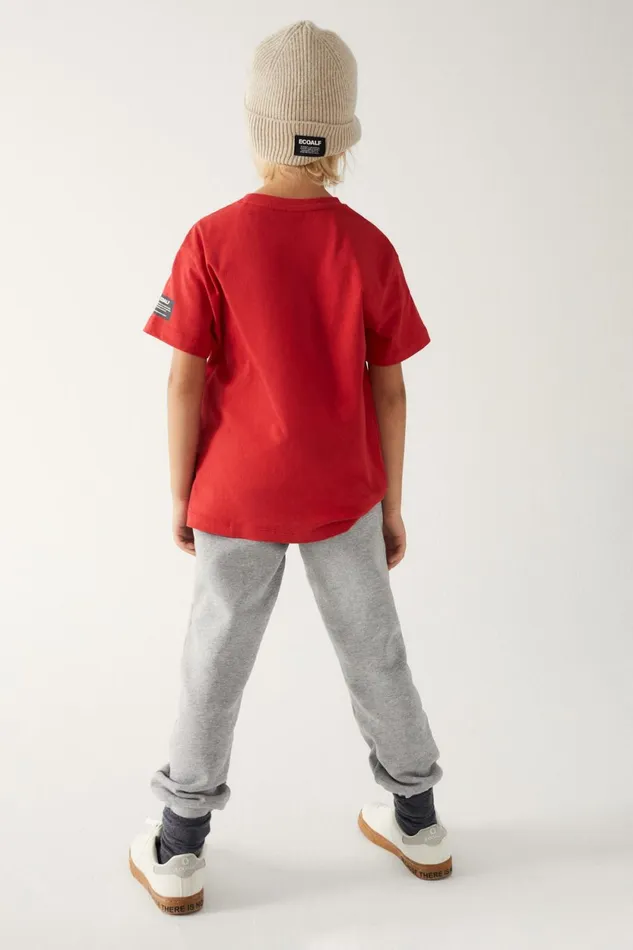 Kids Red Because TShirt Ecoalf TShirts