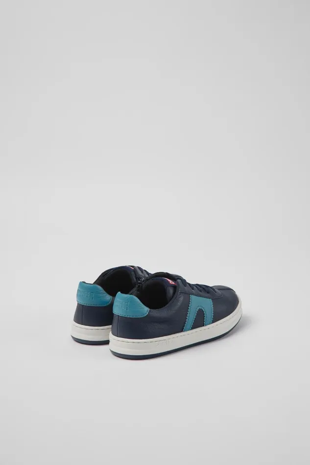 Kids Runner Dark Blue Leather Sneakers For Kids Camper Sneakers Kids Runner Dark Blue Leather Sneakers For Kids Camper Sneakers